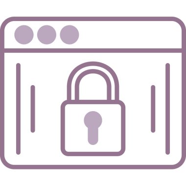 ikon vektör illüstrasyonunu kilitle