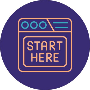 Modern eğitim ikonunun vektör illüstrasyonu