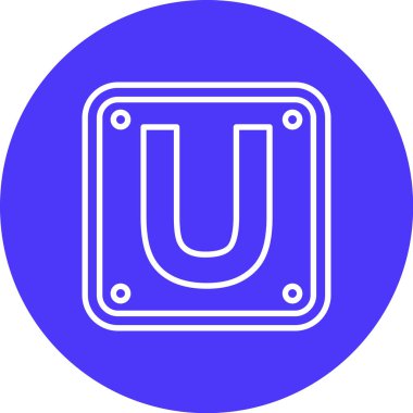 Tek bir simgenin vektör illüstrasyonu