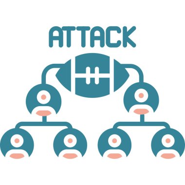 Saldırı kavramının vektör illüstrasyonu