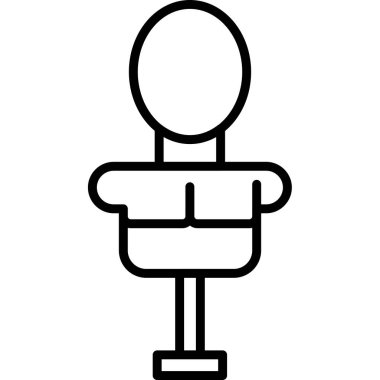 İş adamı simgesi vektör illüstrasyonu