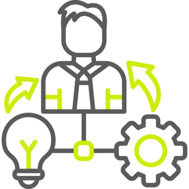 Fikir ikonu. Web tasarımı için basit fikir vektör simgeleri çizimi