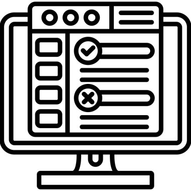 Ağ simgesi. vektör illüstrasyonu