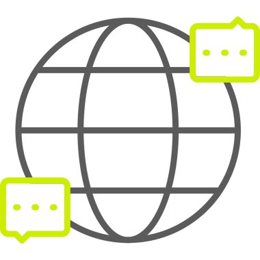 genel ağ çizgisi vektör simgesi