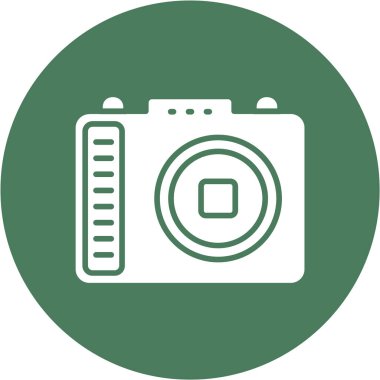 Kamera simgesinin vektör illüstrasyonu