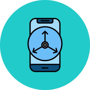 Vektör Mobil simge illüstrasyonu