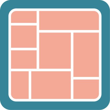 Düzen simgesi vektör illüstrasyonu