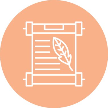 Bir ağaç simgesinin vektör illüstrasyonu