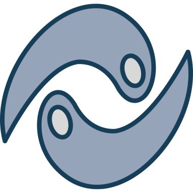 Çizgi film simgesinin vektör çizimi