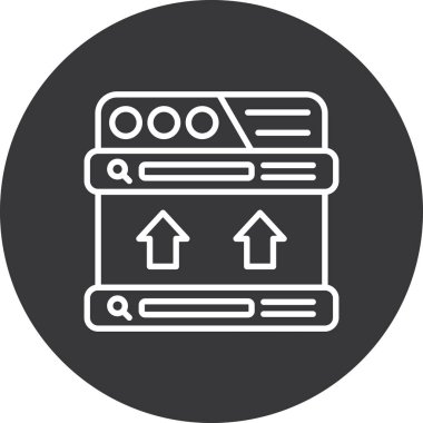 Modern basit simgenin vektör illüstrasyonu