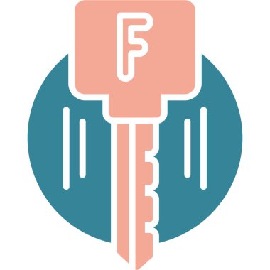 Anahtar. Web simgesi basit illüstrasyon