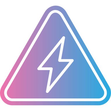 Şimşek simgesi vektör illüstrasyonu