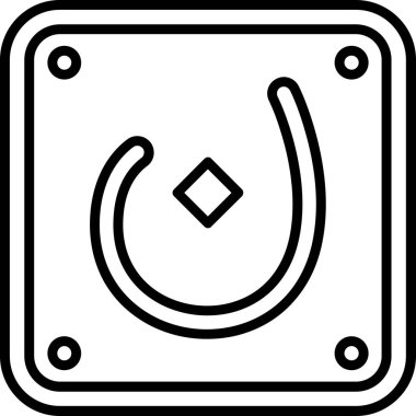 at simgesi vektör illüstrasyonu