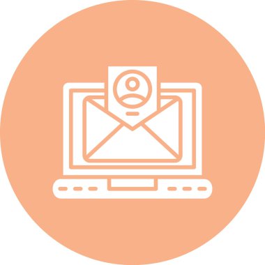 Dizüstü bilgisayarın ağ simgesi, vektör