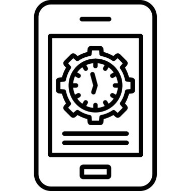 akıllı telefon simgesi vektör illüstrasyonu