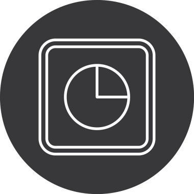 Saatin vektör illüstrasyonu modern simge