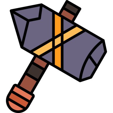 Axe simgesi, vektör illüstrasyonu