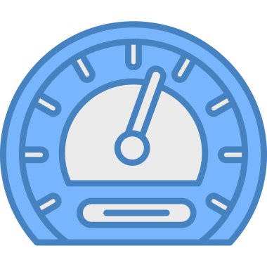 araba gösterge paneli hız göstergesi simgesi - özet biçimi