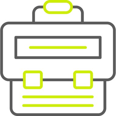 Çanta. Web simgesi basit illüstrasyon