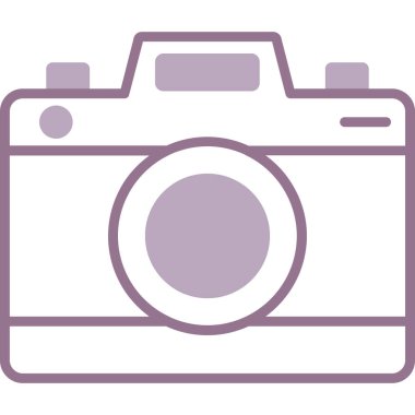 kamera simgesi vektör illüstrasyonu