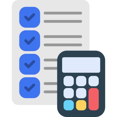 Kontrol listesi. Web simgesi basit tasarım