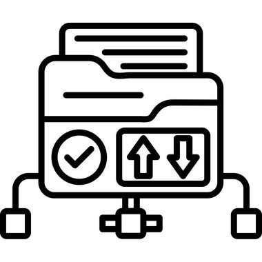 veri aktarım vektör simgesi