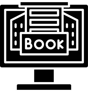 Kitap. Web simgesi basit illüstrasyon