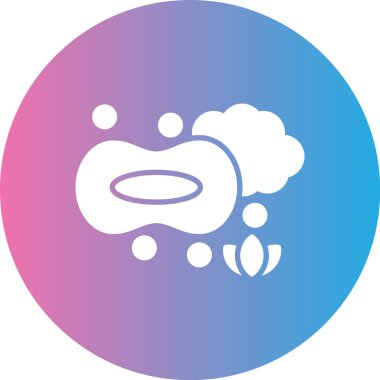 Bulut. Web simgesi basit illüstrasyon