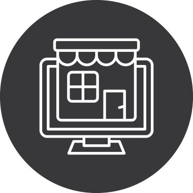 Modern simgenin vektör illüstrasyonu