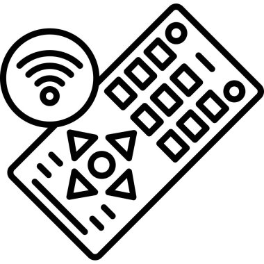 Kablosuz. Web simgesi basit illüstrasyon