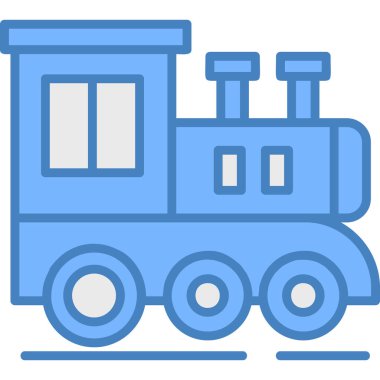 tren. Web simgesi basit illüstrasyon