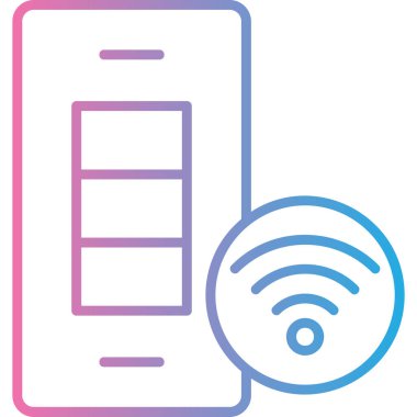 Wi-Fi simgesinin vektör illüstrasyonu