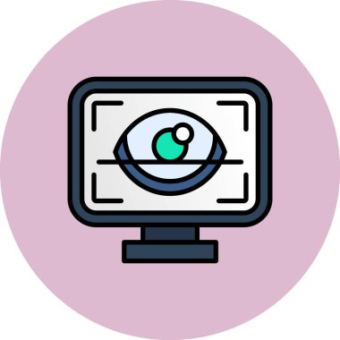 Göz simgesi vektör illüstrasyonu