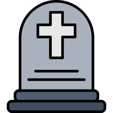 Mezar Mezarı Cadılar Bayramı ikonu