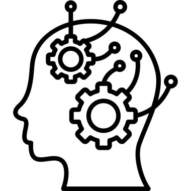 yaratıcı düşünme vektörü illüstrasyonu