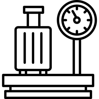 Ağırlık ölçek simgesi, özet biçimi