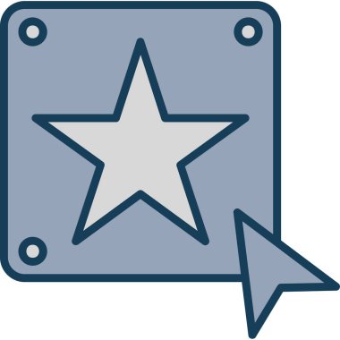 yıldız simgesi vektör illüstrasyonu