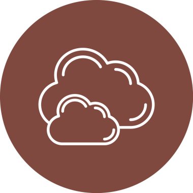 Bulut simgesi vektör illüstrasyonu