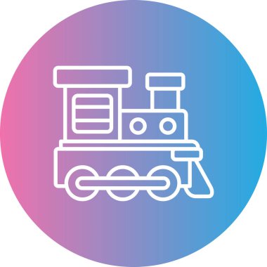 Vektör tren simgesi illüstrasyonu