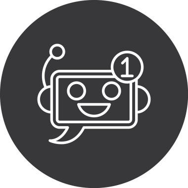 Robot simgesinin vektör illüstrasyonu