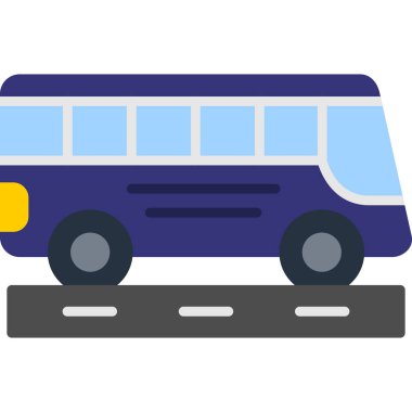 bus simgesi vektör illüstrasyonu