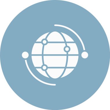 vektör küresel ağ illüstrasyonu