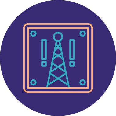 Modern b 'nin vektör illüstrasyonu eksik simgesi