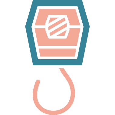 İzole edilmiş tek bir fener simgesinin vektör çizimi.