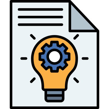 Fikir ikonu, vektör illüstrasyonu. dizayn