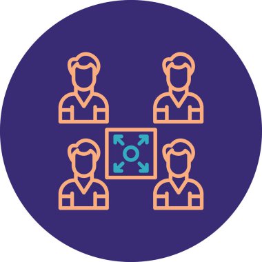 Takım simgesi, vektör illüstrasyonu