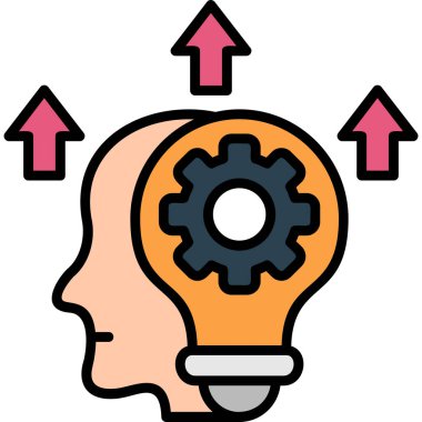 Fikir simge tasarlamak vektör