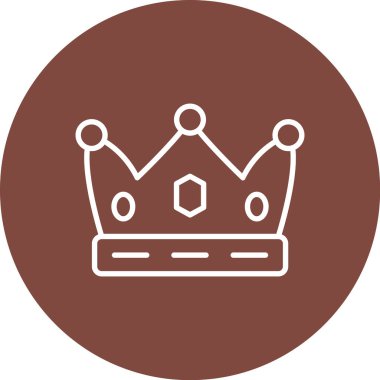 taç vektör simgesi modern basit tasarım