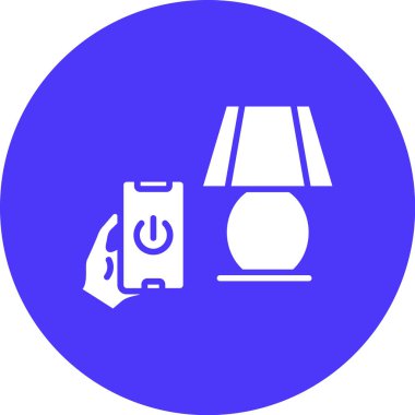 vektör illüstrasyon simgesi, lamba, ampul