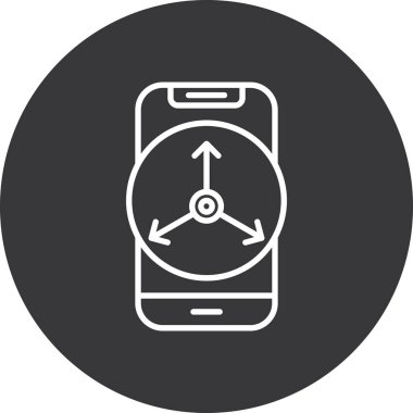 Telefon simgesi vektör illüstrasyonu